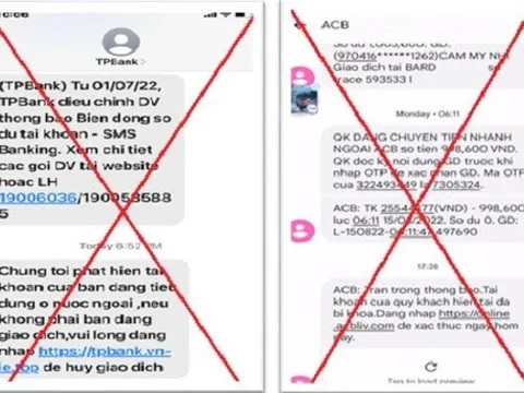 Cảnh báo: Hàng loạt tên miền giả mạo ngân hàng để lừa đảo chiếm đoạt tài sản