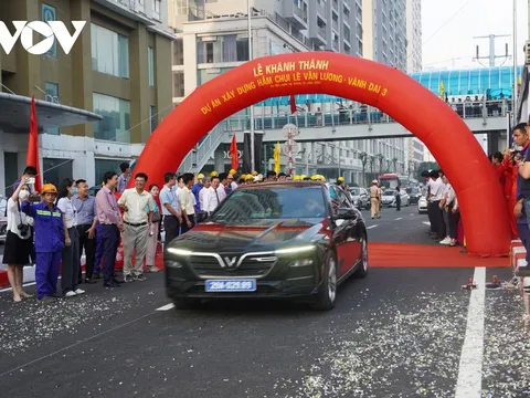 Toàn cảnh hầm chui Lê Văn Lương 700 tỷ thông xe chào mừng ngày giải phóng Thủ đô