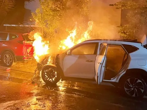 Hai kẻ đốt ôtô của người dân cháy rụi ở TPHCM khai được thuê với giá 5 triệu