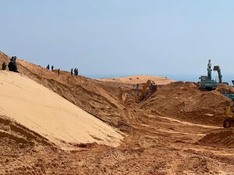 Tìm thấy thi thể công nhân thứ ba trong vụ sập mỏ titan ở Bình Thuận