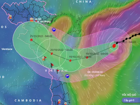 Bão số 6 đang mạnh cấp 12-13, giật cấp 15
