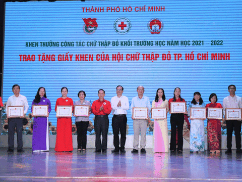 Hội nghị tổng kết công tác Chữ thập đỏ khối trường học năm học 2021 – 2022 và triển khai chương trình liên tịch năm học 2022 - 2023