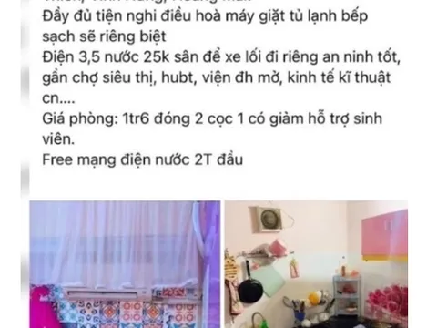 Cảnh báo thủ đoạn sinh viên bị lừa đảo khi thuê phòng trọ