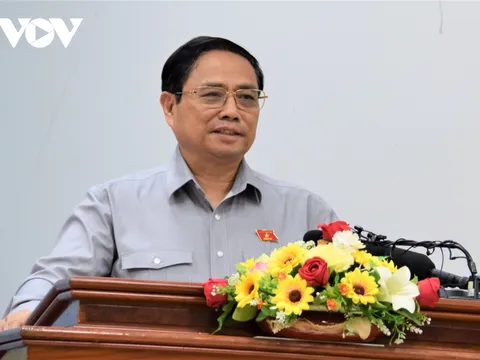 Thủ tướng Phạm Minh Chính tiếp xúc cử tri thành phố Cần Thơ sau Kỳ họp thứ 4