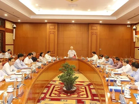 Tổng Bí thư Nguyễn Phú Trọng chủ trì họp Thường trực BCĐ Trung ương về phòng, chống tham nhũng, tiêu cực