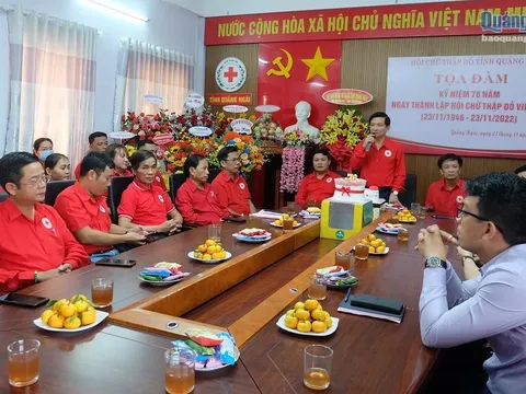Quảng Ngãi: Tọa đàm kỷ niệm 76 năm Ngày thành lập Hội Chữ thập đỏ