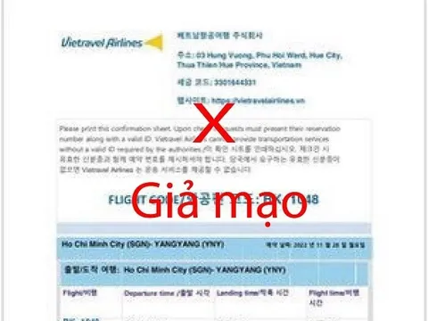 Cảnh báo xuất hiện website giả mạo bán vé máy bay Tết