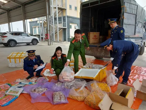 Phát hiện 35 tấn đường và gần 500 kg thực phẩm không rõ nguồn gốc