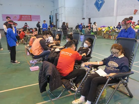 Cán bộ, giáo viên và sinh viên trường Đại học Hải Phòng tích cực hưởng ứng Chiến dịch vận động hiến máu tình nguyện