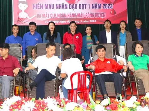 Hà Tĩnh: 200 người tham gia ngày hội hiến máu ở Vũ Quang