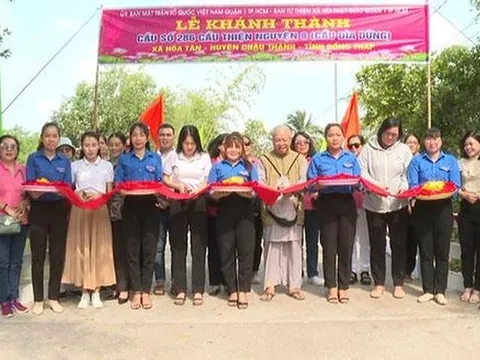 Khánh thành cầu Thiện Nguyện 8 và Tuyến đường ánh sáng thông minh