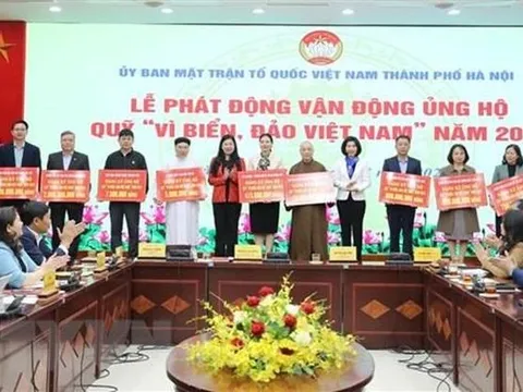 Hà Nội: Tiếp nhận đăng ký hơn 30 tỷ đồng ủng hộ Quỹ 'Vì biển, đảo Việt Nam'