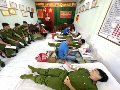 200 CBCS Công an tỉnh Đồng Nai tham gia hiến máu tình nguyện