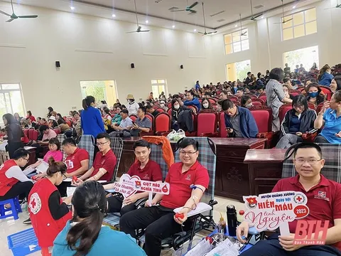 Thanh Hóa: Hơn 2.000 người tham gia Ngày hội hiến máu tình nguyện huyện Quảng Xương năm 2023