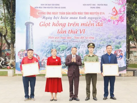 Hà Giang: Ngày hội hiến máu tình nguyện “Giọt hồng trên miền đá” lần thứ VI