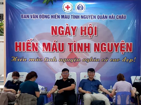 Quận Hải Châu (Đà Nẵng) tiếp nhận 575 đơn vị máu