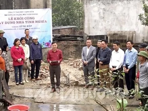 Công ty Thành Khánh xây 2 nhà tình nghĩa tại phường Nam Đồng, Hải Dương