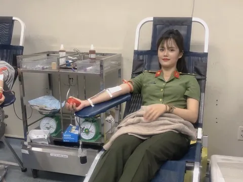 Nữ cán bộ Công an Hà Nội kịp thời hiến nhóm máu hiếm cứu người