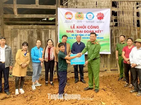Tuyên Quang: Khởi công xây dựng nhà Đại đoàn kết ở Đông Thọ