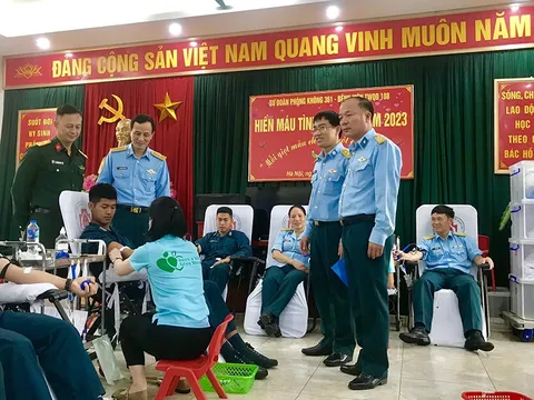 Tuổi trẻ Sư đoàn 361 hiến tặng hơn 450 đơn vị máu