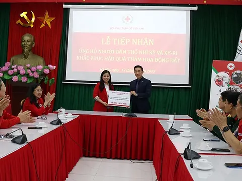Hội Chữ thập đỏ Việt Nam tiếp nhận gần 3,6 tỷ đồng ủng hộ nhân dân Thổ Nhĩ Kỳ và Xy-Ri