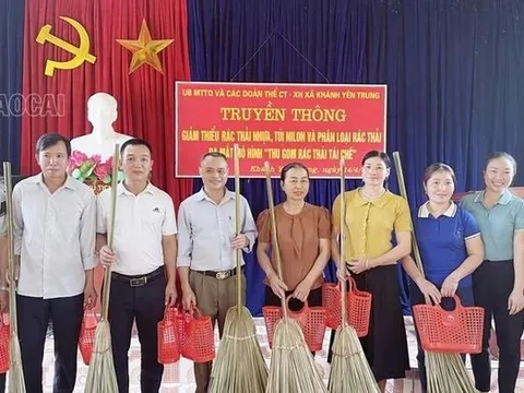 Lào Cai: Truyền thông giảm thiểu rác thải nhựa tại xã Khánh Yên Trung