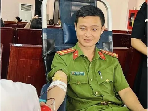 Công an H.Đakrông lan tỏa phong trào hiến máu tình nguyện