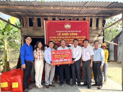 Khánh Hòa: Khởi công xây dựng 20 nhà đại đoàn kết tại huyện Cam Lâm