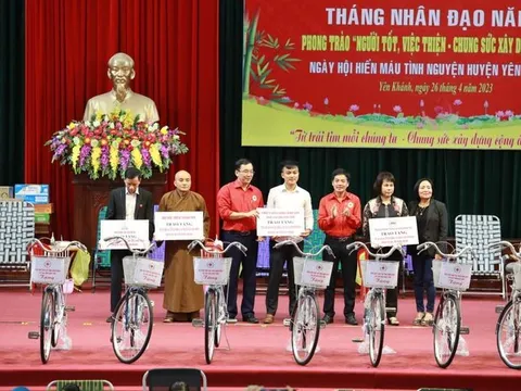 Ninh Bình: Phát động Tháng Nhân đạo năm 2023