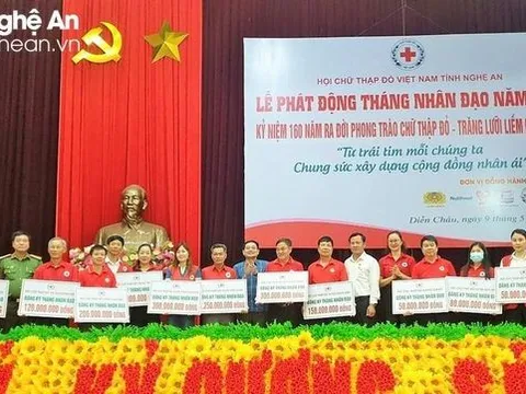 Nghệ An: Hơn 6 tỷ đồng đăng ký thực hiện Tháng Nhân đạo năm 2023