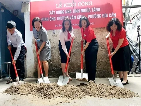 Khởi công xây dựng nhà tình nghĩa cho hộ gia đình khó khăn tại Hà Nội