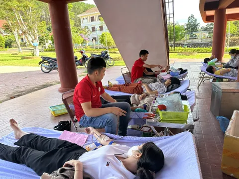 Kon Tum: Hơn 120 đoàn viên tham gia ngày hội Hiến máu tình nguyện