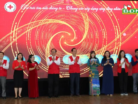 Hội Chữ thập đỏ tỉnh Đắk Nông tổ chức lễ phát động Tháng Nhân đạo 2023