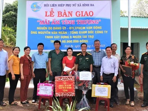 Bà Rịa - Vũng Tàu: Bàn giao mái ấm tình thương cho phụ nữ nghèo