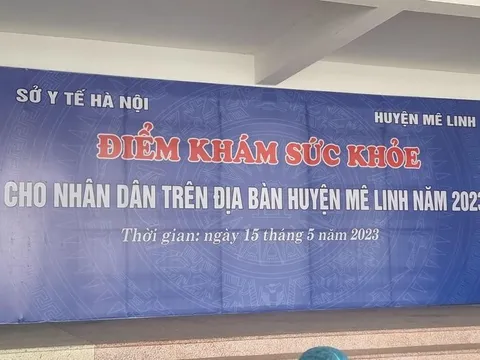 Sở Y tế Hà Nội tổ chức thăm khám sức khỏe miễn phí dành cho người dân Mê Linh