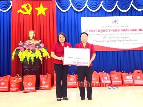 Bình Phước: Thị xã Bình Long phát động Tháng nhân đạo năm 2023