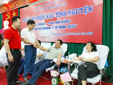 Sở Y tế Tuyên Quang tổ chức Ngày hội hiến máu tình nguyện “Blu trắng – Trái tim hồng”