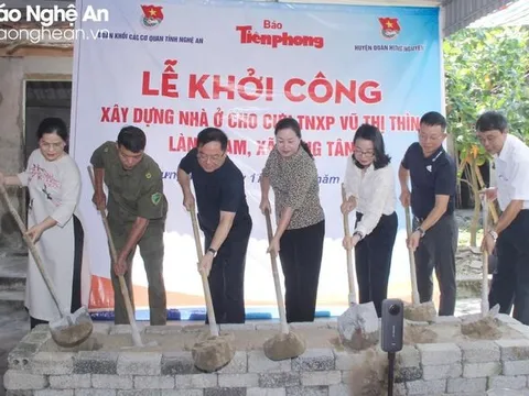 Nghệ An: Huyện Hưng Nguyên đồng loạt xây dựng, sửa chữa 19 nhà ở cho người nghèo