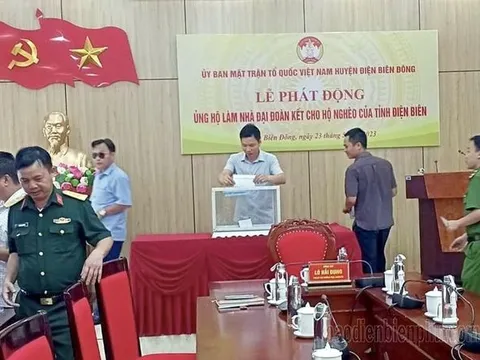 Điện Biên Đông phát động ủng hộ làm nhà cho hộ nghèo
