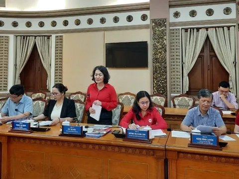 Đoàn công tác Trung ương Hội Chữ thập đỏ thảo luận về sửa đổi bổ sung Luật hoạt động Chữ thập đỏ tại TP Hồ Chí Minh