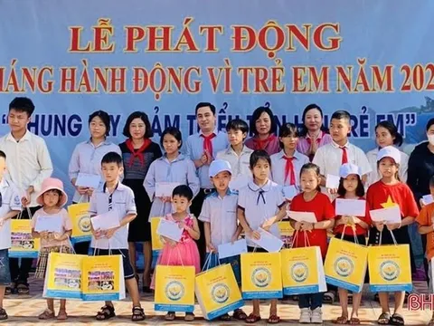 Hà Tĩnh: Các địa phương phát động Tháng hành động vì trẻ em năm 2023