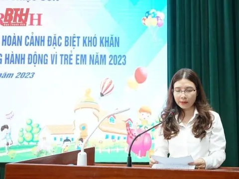 Thanh Hóa: Trao quà cho 65 trẻ mồ côi, trẻ có hoàn cảnh khó khăn và phát động Tháng hành động vì trẻ em