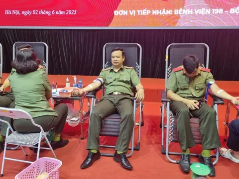 Học viện Chính trị CAND tổ chức chương trình hiến máu tình nguyện