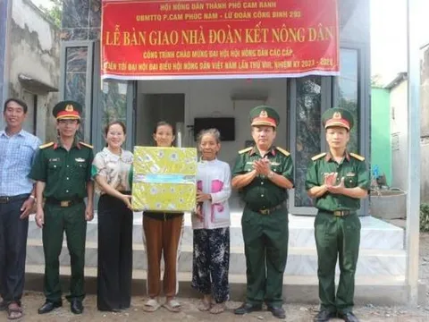 Khánh Hòa: Hội Nông dân TP. Cam Ranh Bàn giao 'Nhà đoàn kết nông dân' cho hội viên nghèo