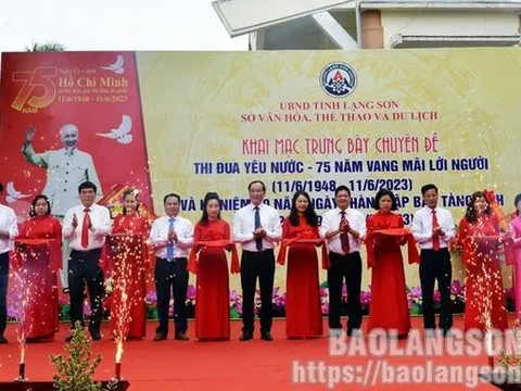 Khai mạc trưng bày chuyên đề '75 năm Ngày Chủ tịch Hồ Chí Minh ra Lời kêu gọi thi đua Ái Quốc'