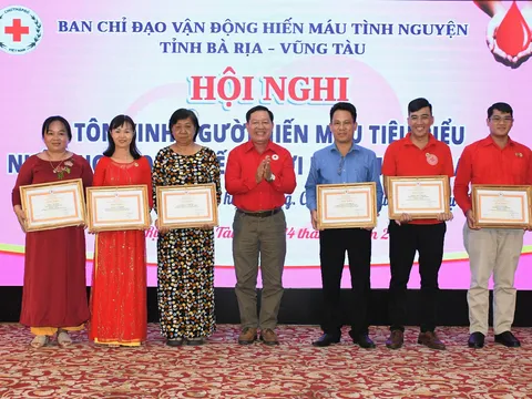 Bà Rịa – Vũng Tàu: Tôn vinh người hiến máu tiêu biểu nhân “Ngày Quốc tế Người hiến máu”