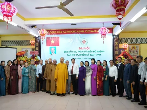 TP.HCM: Ban bảo trợ hội chữ thập đỏ quận 8 tổ chức thành công Đại hội đại biểu lần thứ IX 2023- 2026