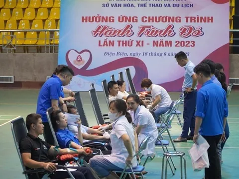 Điện Biên: 150 cán bộ, công nhân viên chức lao động tham gia hiến máu tình nguyện