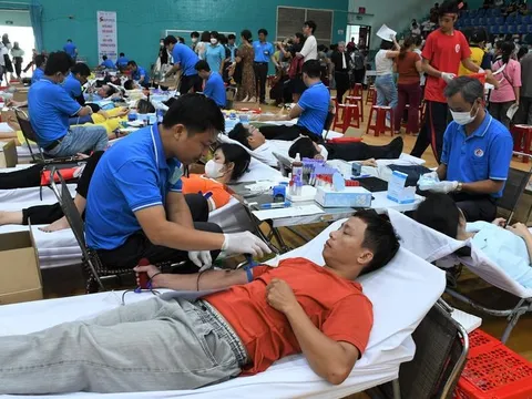 Bà Rịa - Vũng Tàu: Hơn 800 người tham gia chương trình 'Hành trình đỏ-Kết nối dòng máu Việt'