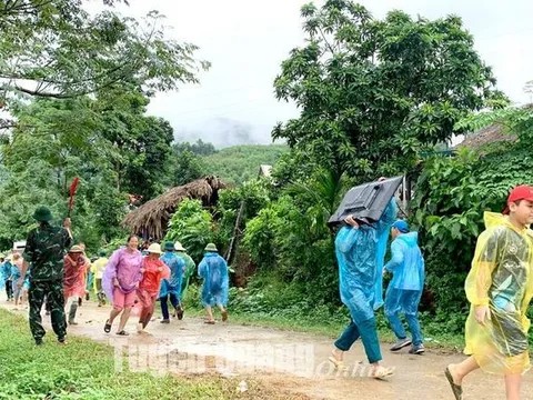Tuyên Quang: Hàm Yên diễn tập ứng phó bão, lụt và tìm kiếm cứu nạn năm 2023